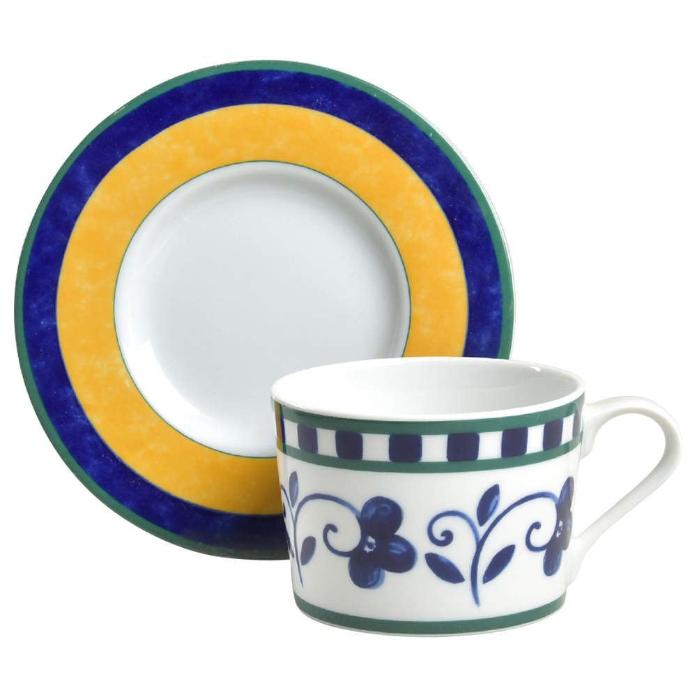 Firenze (Porcelain) Flat Cup & Saucer Set by Mikasa-1