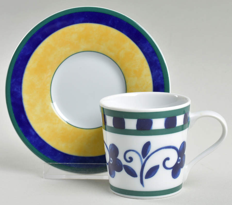 Firenze (Porcelain) Flat Demitasse Cup & Saucer Set by Mikasa-1