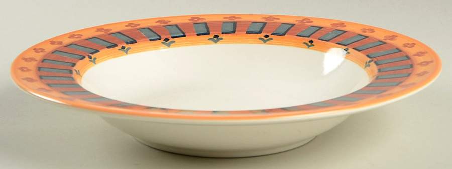 Granada Red Large Rim Soup Bowl by Mikasa-1