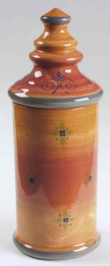 Granada Red Large Canister & Lid by Mikasa-1