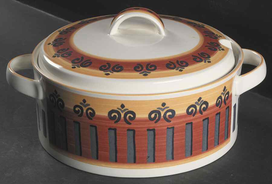 Granada Red Tureen &  Lid by Mikasa-1