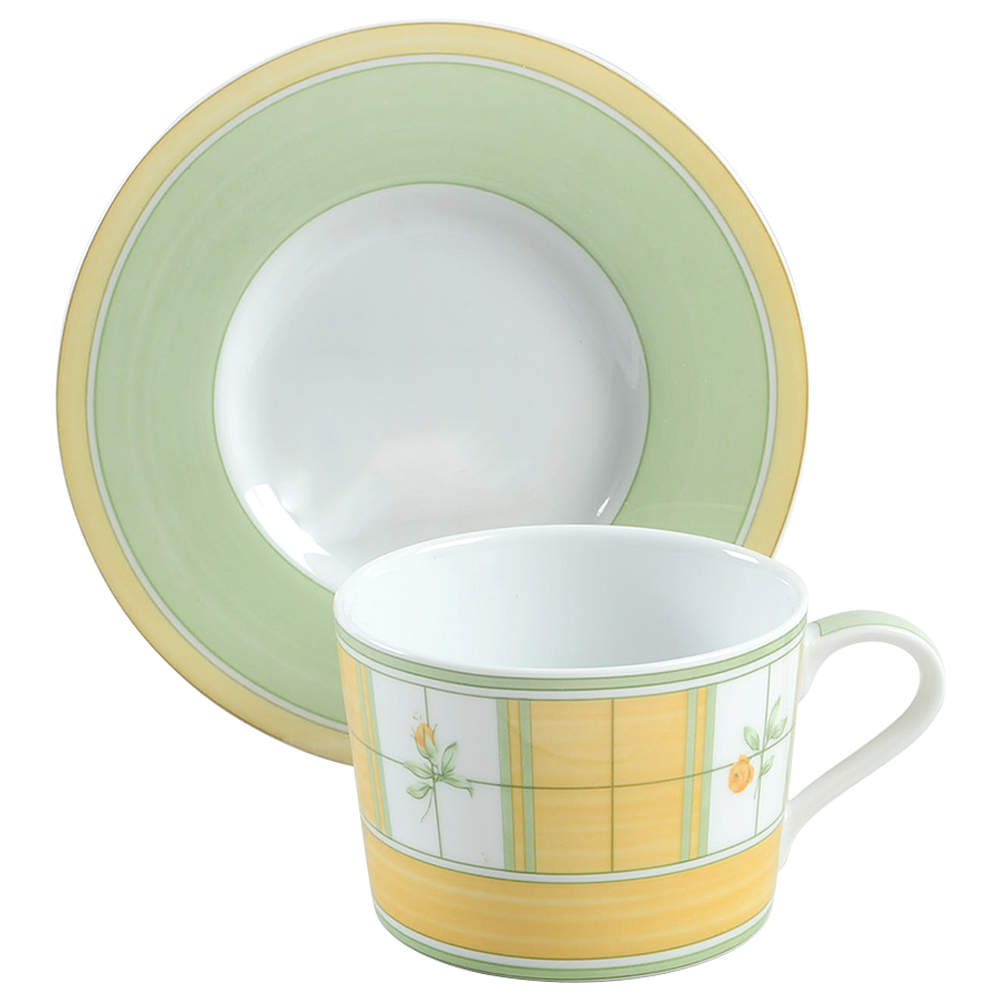 English Rose (Porcelain) Flat Cup & Saucer Set by Mikasa-1
