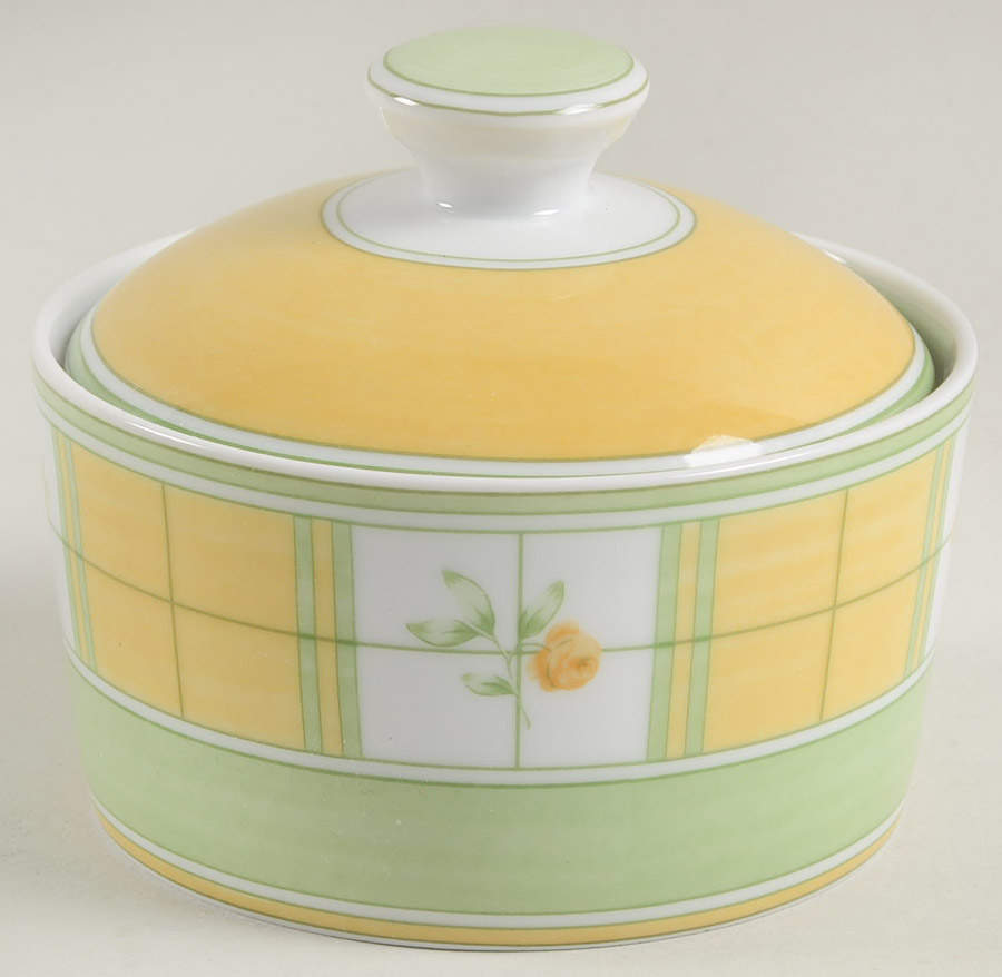 English Rose (Porcelain) Sugar Bowl & Lid by Mikasa-1