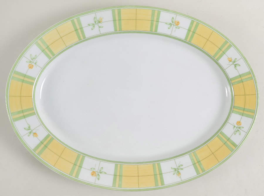 English Rose (Porcelain) 15" Oval Serving Platter by Mikasa-1