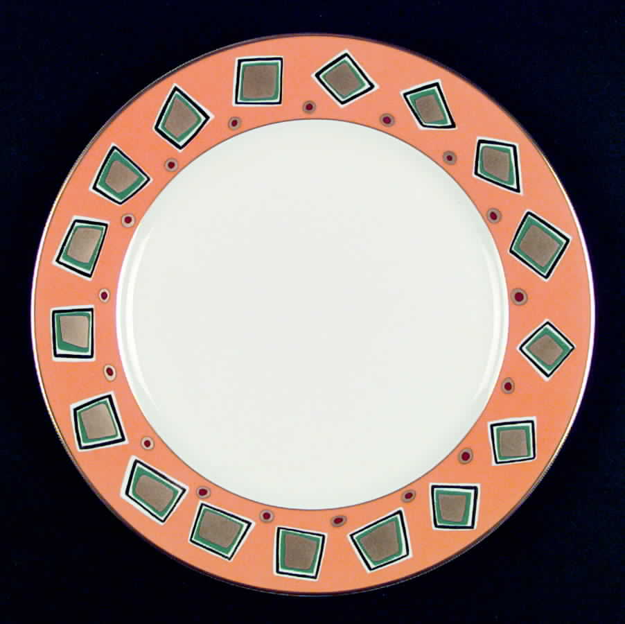 Trafalgar Orange Dinner Plate by Mikasa-1