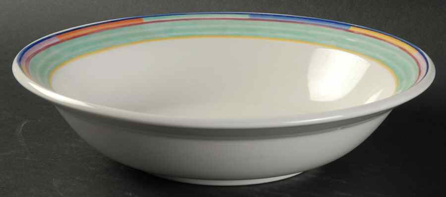 Color Mural Rim Soup Bowl by Mikasa-1