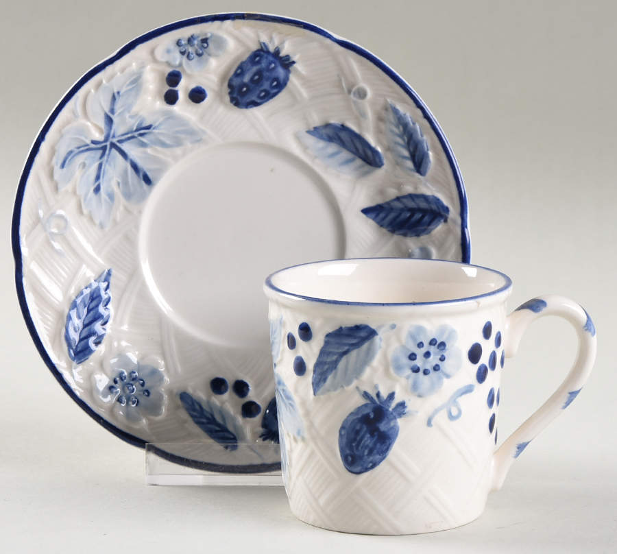 Berry Fling Flat Demitasse Cup & Saucer Set by Mikasa-1