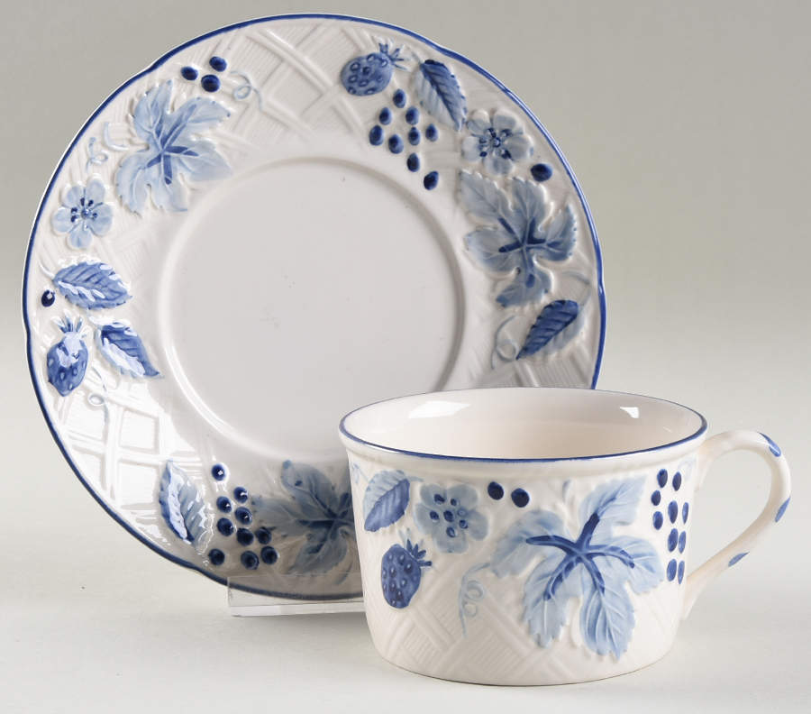 Berry Fling Flat Cup & Saucer Set by Mikasa-1