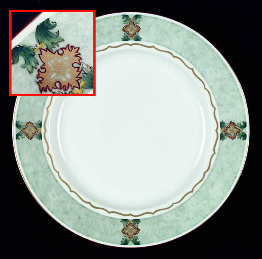 Merian Mist Dinner Plate by Mottahedeh-1