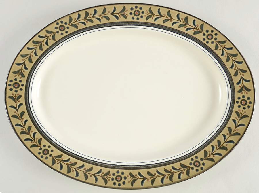 Tivoli Garden 15" Oval Serving Platter by Mikasa-1