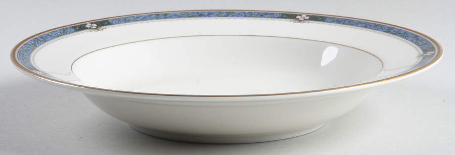 Serena Blue Rim Soup Bowl by Mikasa-1