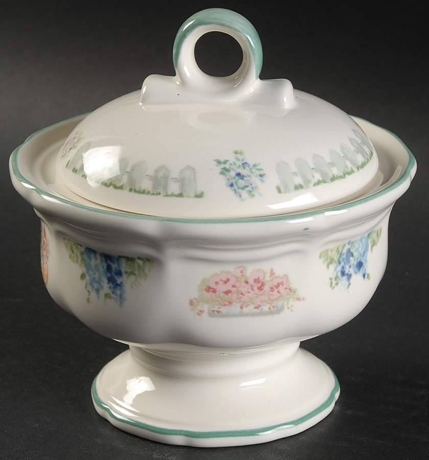 Spring Collage Sugar Bowl & Lid by Mikasa-1