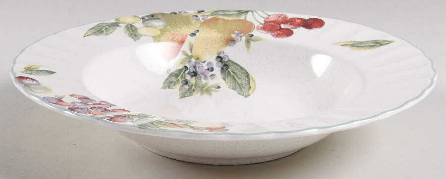 Natures Scenery Large Rim Soup Bowl by Mikasa-1