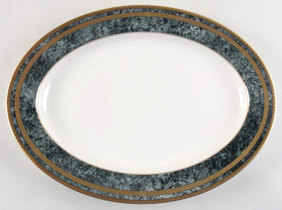 Granite Florentine 14" Oval Serving Platter by Mikasa-1