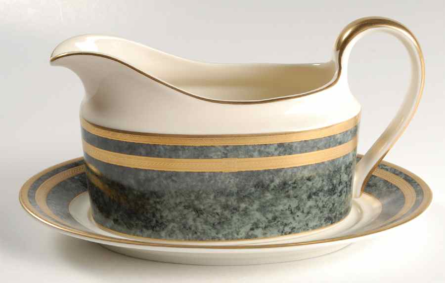 Granite Florentine Gravy Boat & Underplate by Mikasa-1