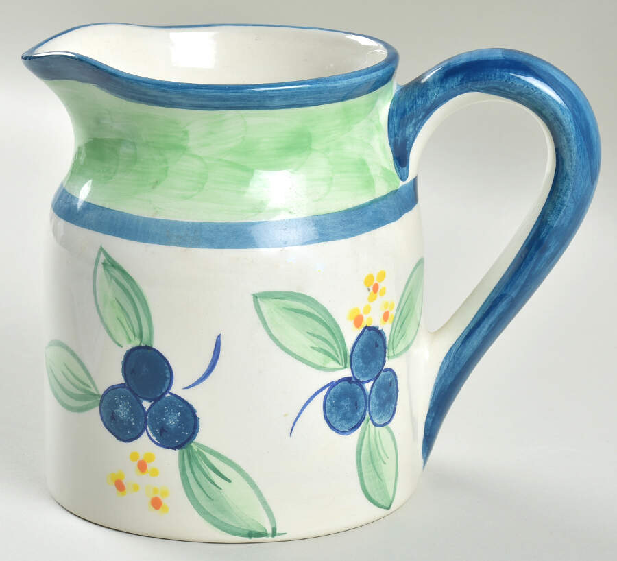 Blue Berry Lane 24 Oz Milk Jug by Mikasa-1