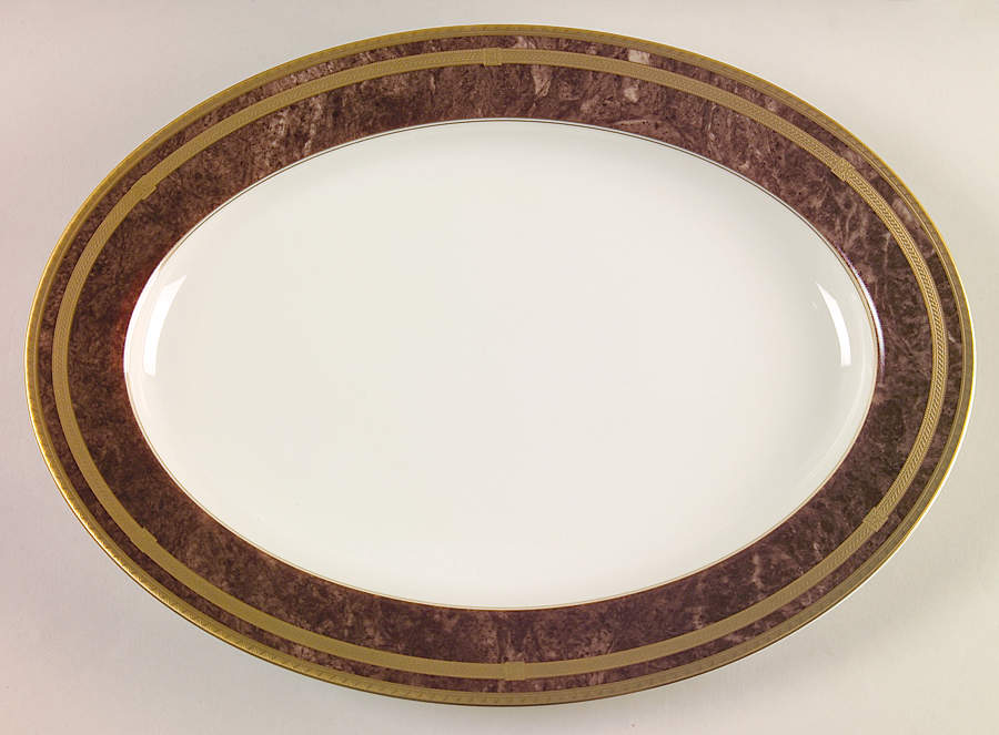 Mahogany Florentine 14" Oval Serving Platter by Mikasa-1