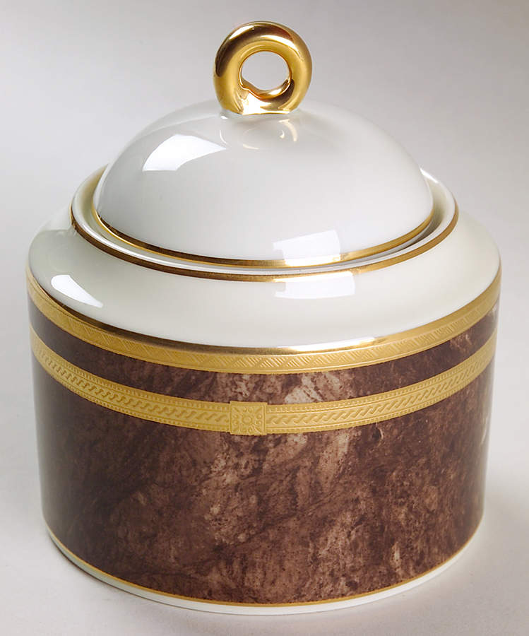 Mahogany Florentine Sugar Bowl & Lid by Mikasa-1