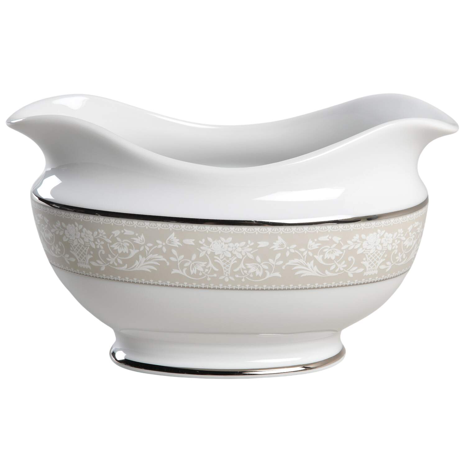 Bavarian Platinum Gravy Boat by Mikasa-1
