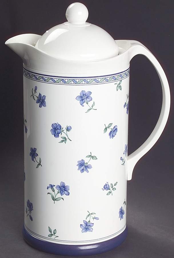 Blue Medley Plastic Thermos/Carafe & Lid by Mikasa-1