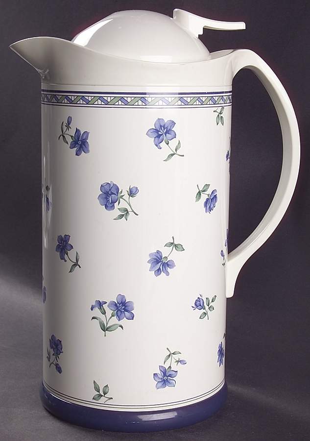 Blue Medley Plastic Thermos/Carafe & Lid by Mikasa-1