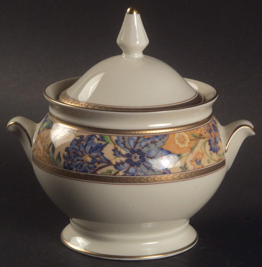 Royal Chintz Sugar Bowl & Lid by Mikasa-1