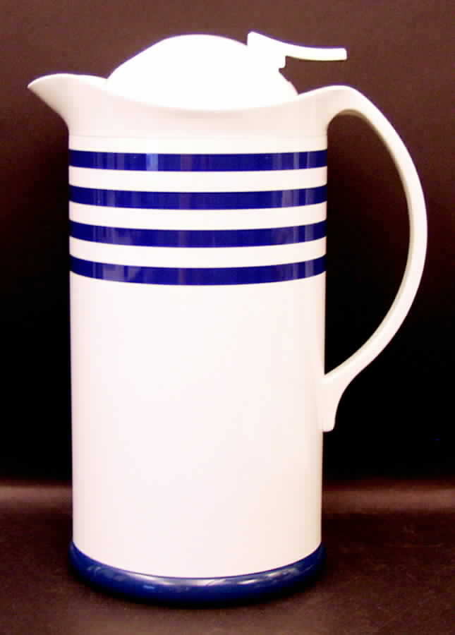 Indigo Track Plastic Thermos/Carafe & Lid by Mikasa-1