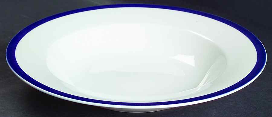Indigo Track Large Rim Soup Bowl by Mikasa-1