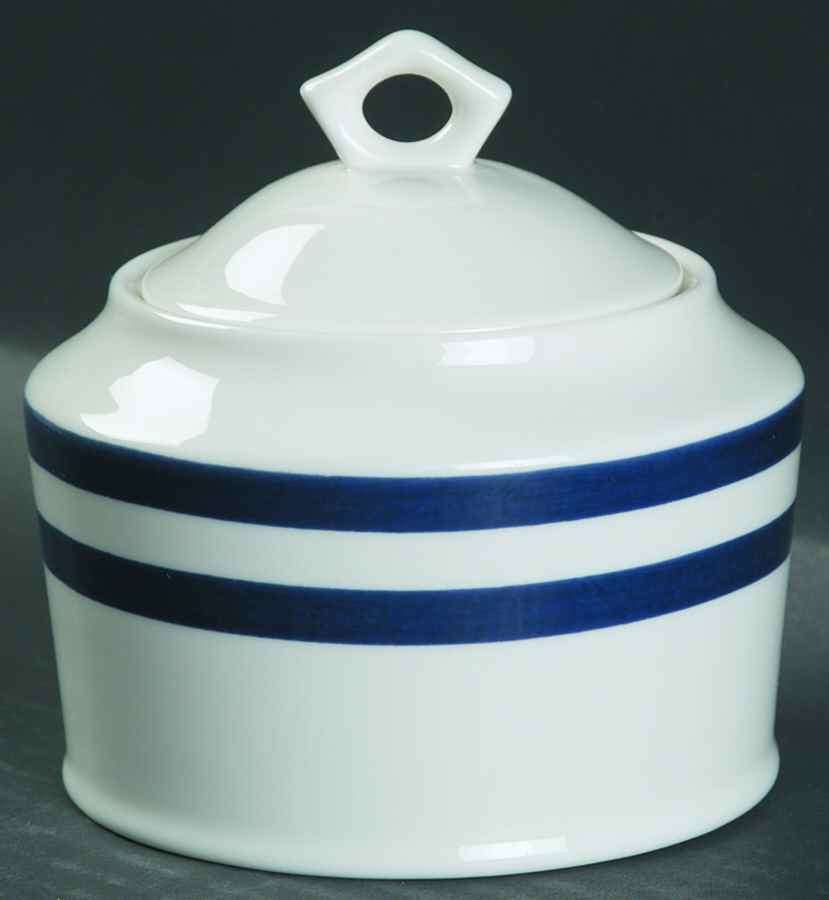 Indigo Track Sugar Bowl & Lid by Mikasa-1