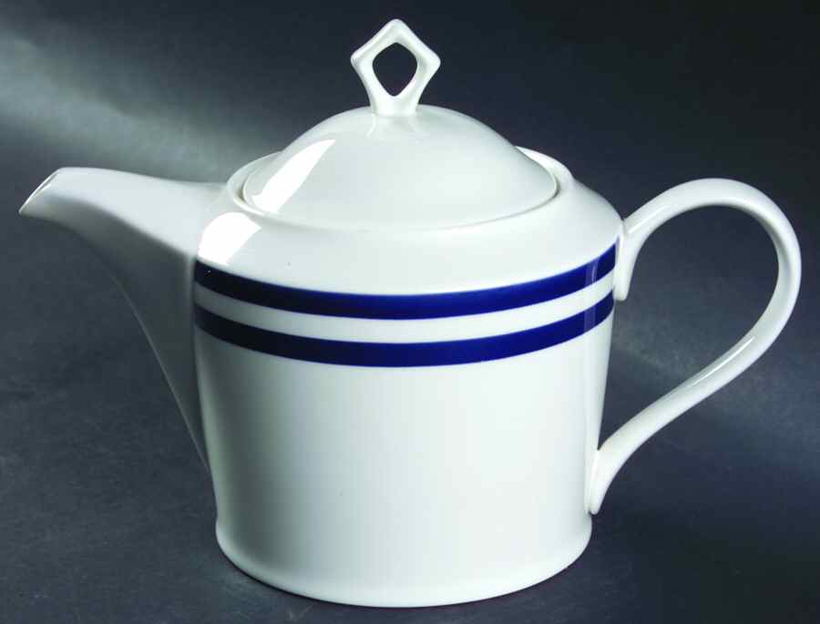 Indigo Track Teapot & Lid by Mikasa-1