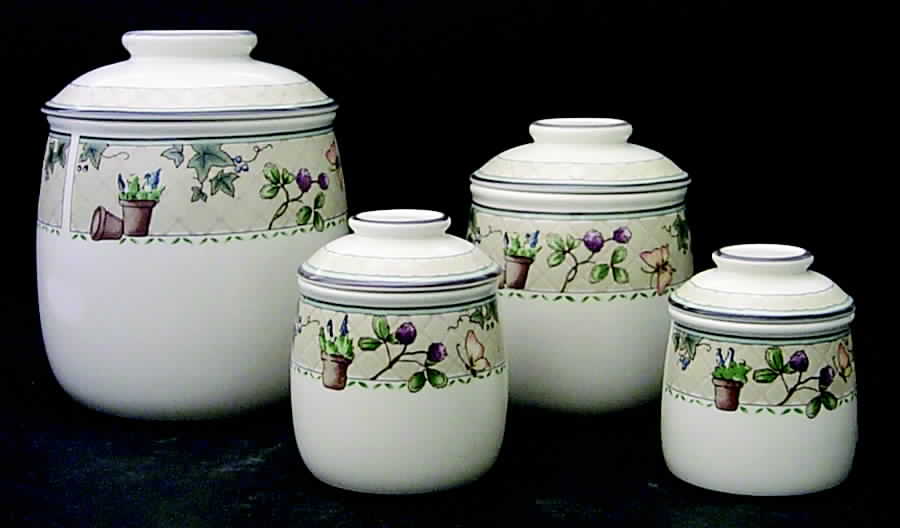 Harvest Classic (4 Piece) Canister Set (Box Set) by Mikasa-1