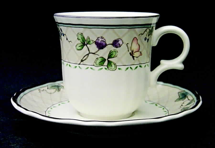 Harvest Classic Flat Cup & Saucer Set by Mikasa-1