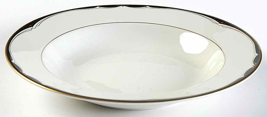Coronet Rim Soup Bowl by Mikasa-1