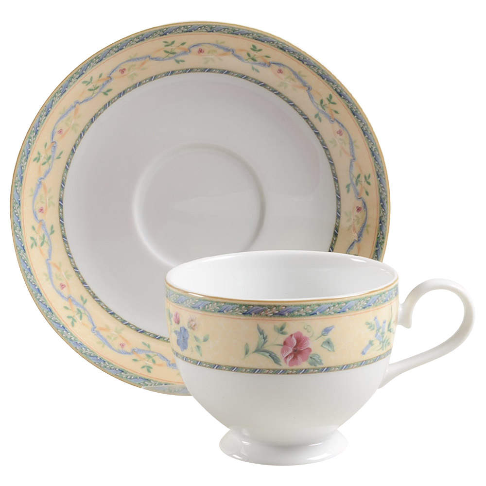 Castle Berry Footed Cup & Saucer Set by Mikasa-1