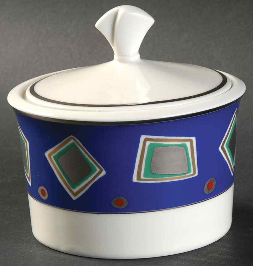 Trafalgar Lapis Sugar Bowl & Lid by Mikasa-1