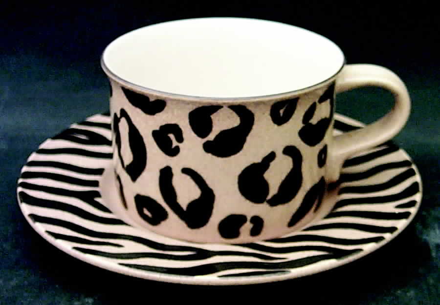 Jungle Charm Flat Cup & Saucer Set by Mikasa-1