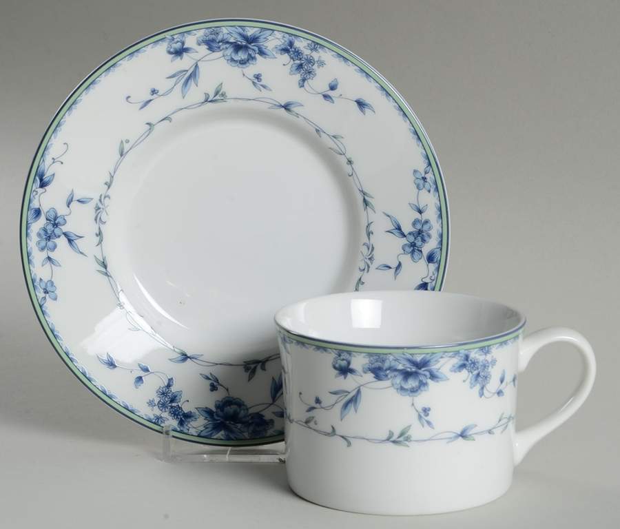 Regency Hall Flat Cup & Saucer Set by Mikasa-1