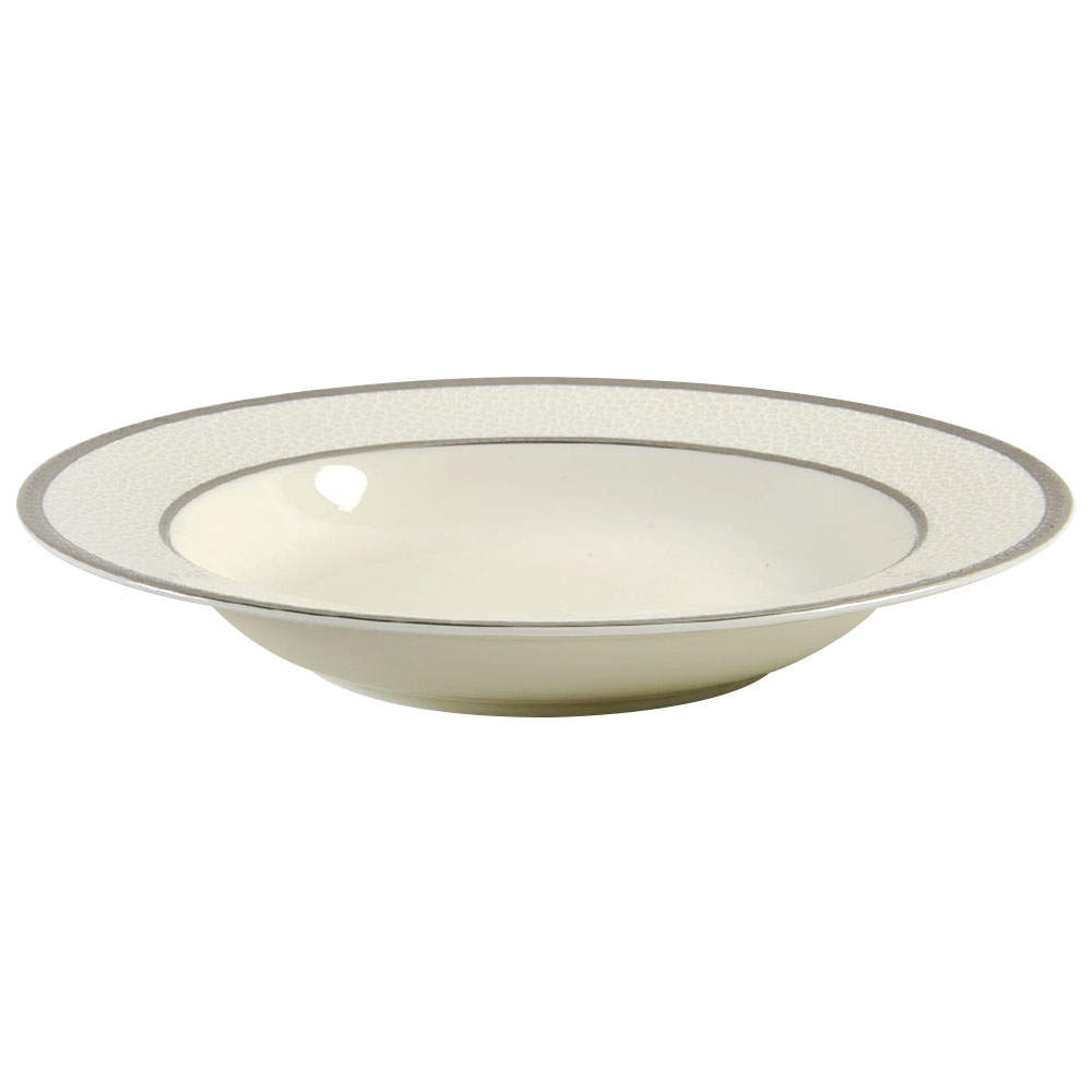 Imperial Flair Platinum Rim Soup Bowl by Mikasa-1