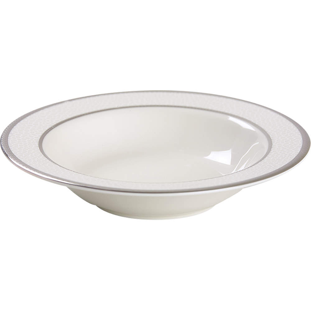 Imperial Flair Platinum Rim Fruit/Dessert (Sauce) Bowl by Mikasa-1