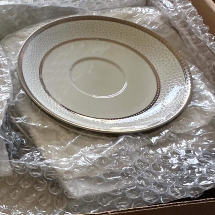Imperial Flair Platinum Saucer by Mikasa-1