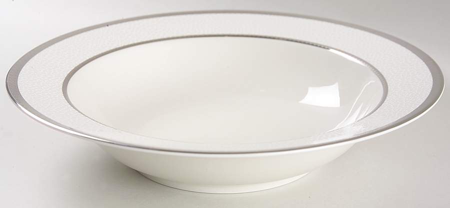 Imperial Flair Platinum 10" Round Vegetable Bowl by Mikasa-1