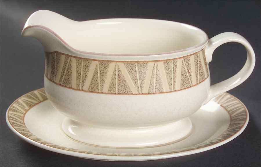 Sahara Gravy Boat & Underplate by Mikasa-1