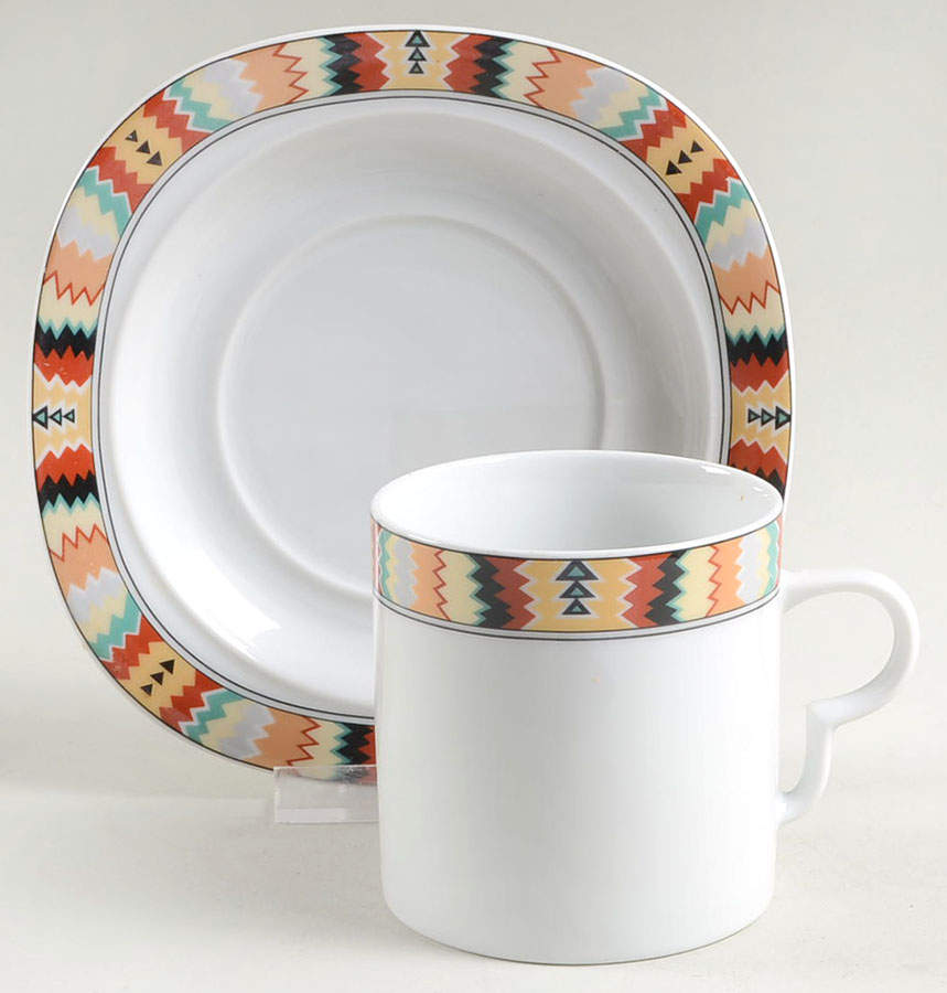 Tamarack Flat Cup & Saucer Set by Mikasa-1