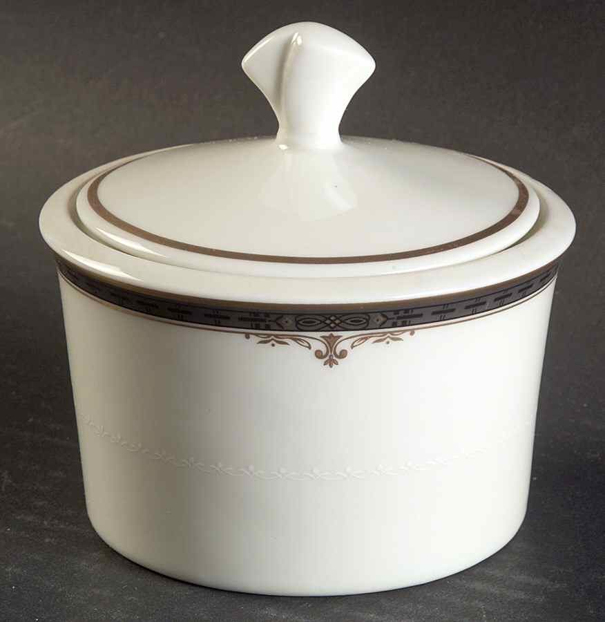 Regency Crest Sugar Bowl & Lid by Mikasa-1