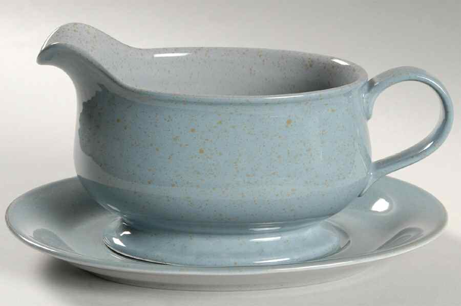 Pacific Blue Gravy Boat & Underplate by Mikasa-1