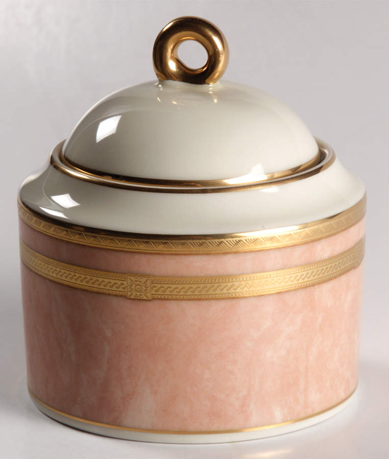 Coral Florentine Sugar Bowl & Lid by Mikasa-1