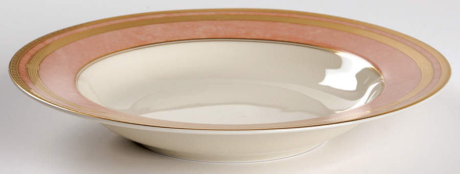 Coral Florentine Rim Soup Bowl by Mikasa-1