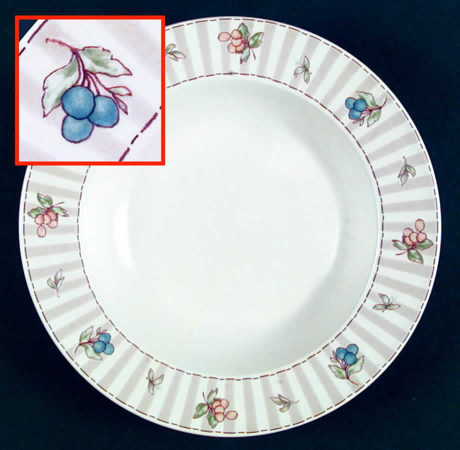 Garden Prose Large Rim Soup Bowl by Mikasa-1