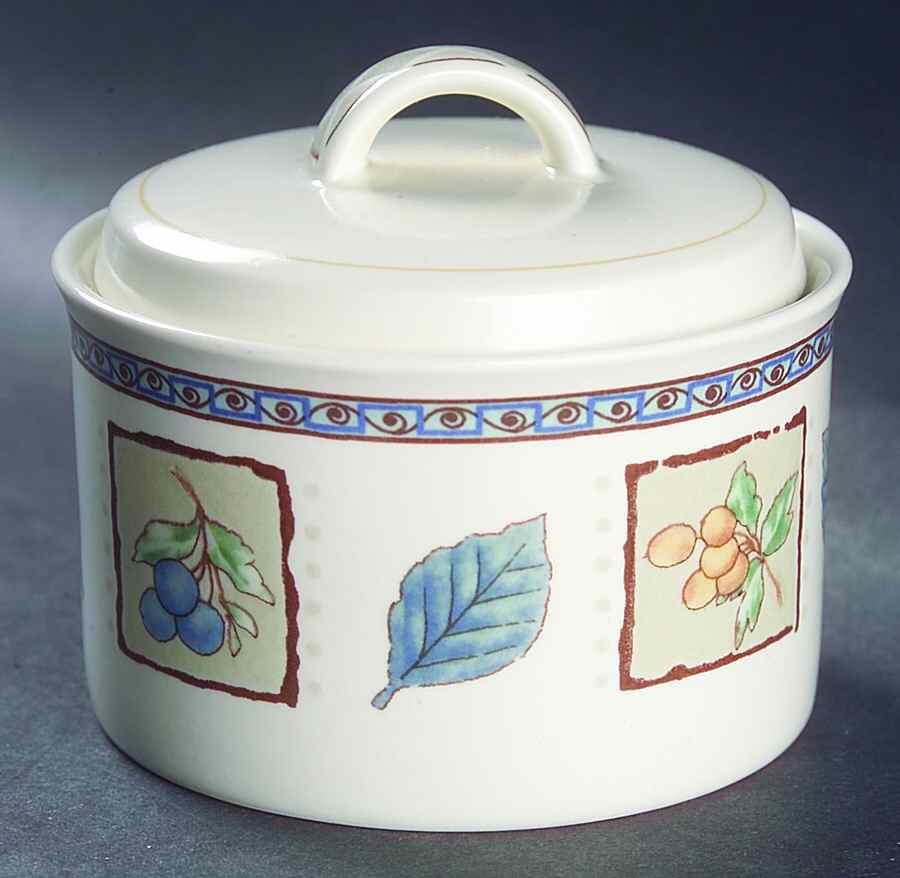 Garden Prose Sugar Bowl & Lid by Mikasa-1