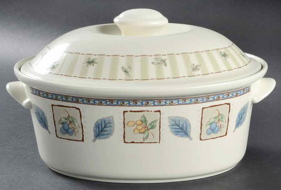 Garden Prose 1.5 Quart Oval Covered Casserole by Mikasa-1